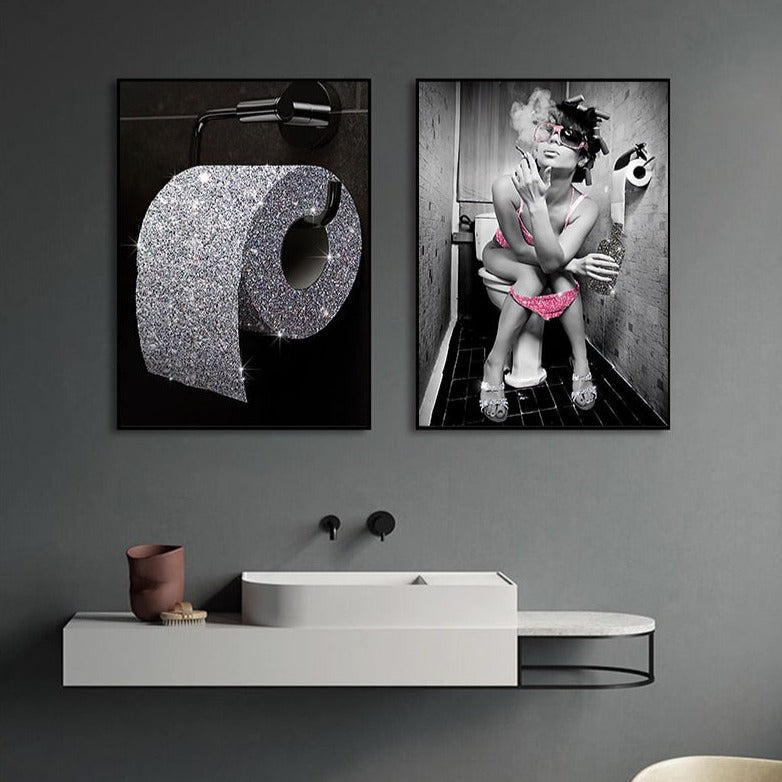 Humorvolle Toilettenbilder