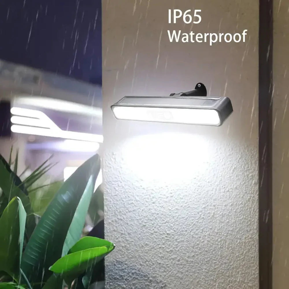 Royelux Solar Warnwandleuchte - Wandmontierte dekorative Außen-LED-Lampe