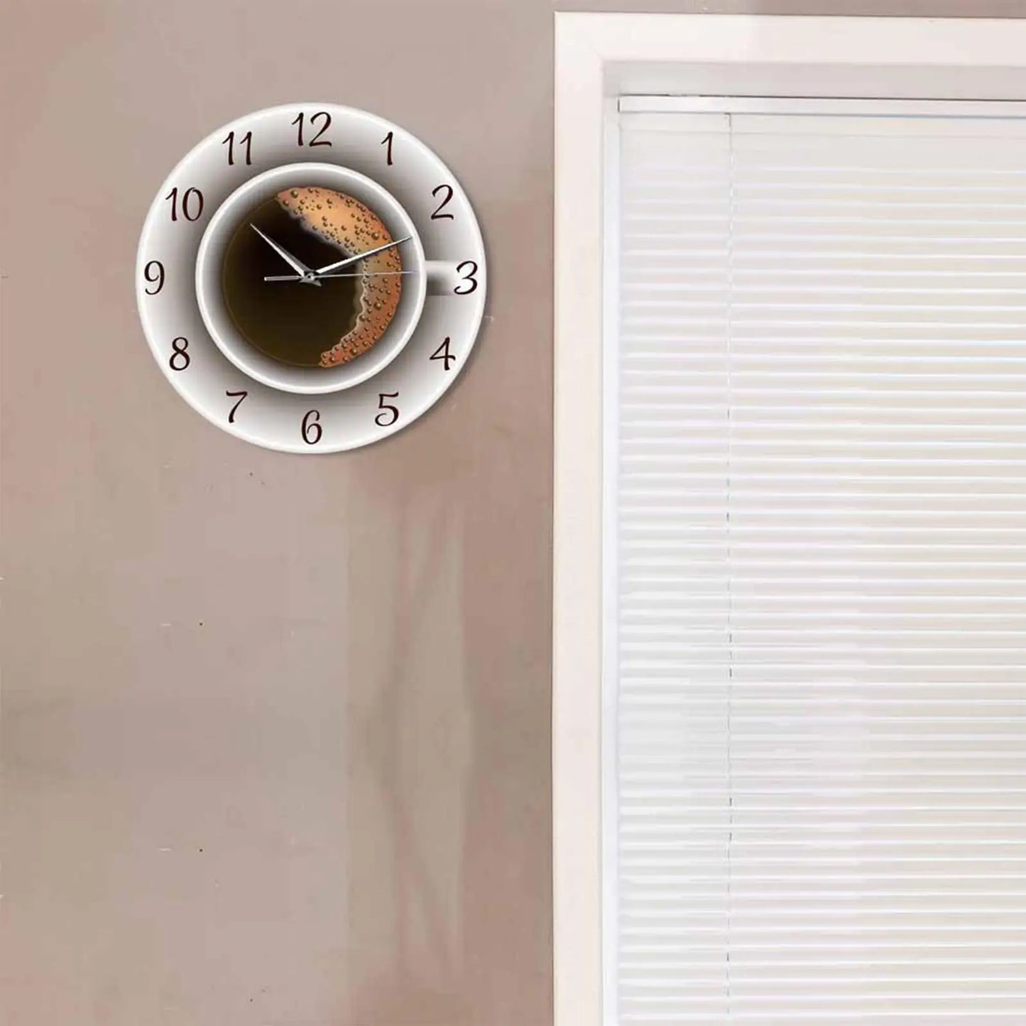 Kaffeetassen-Wanduhr Küche
