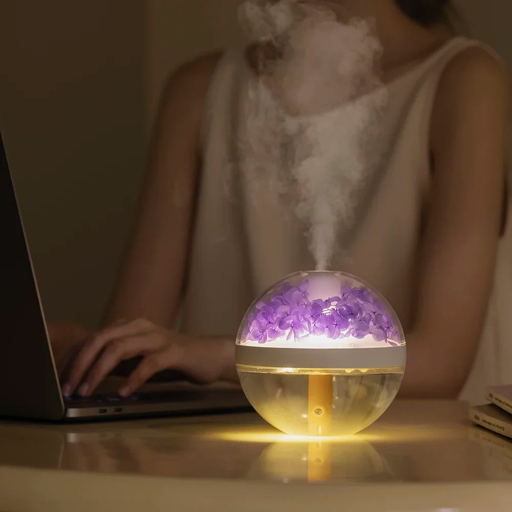 270ML Luftbefeuchter USB wiederaufladbar mit LED Licht Nebelmacher