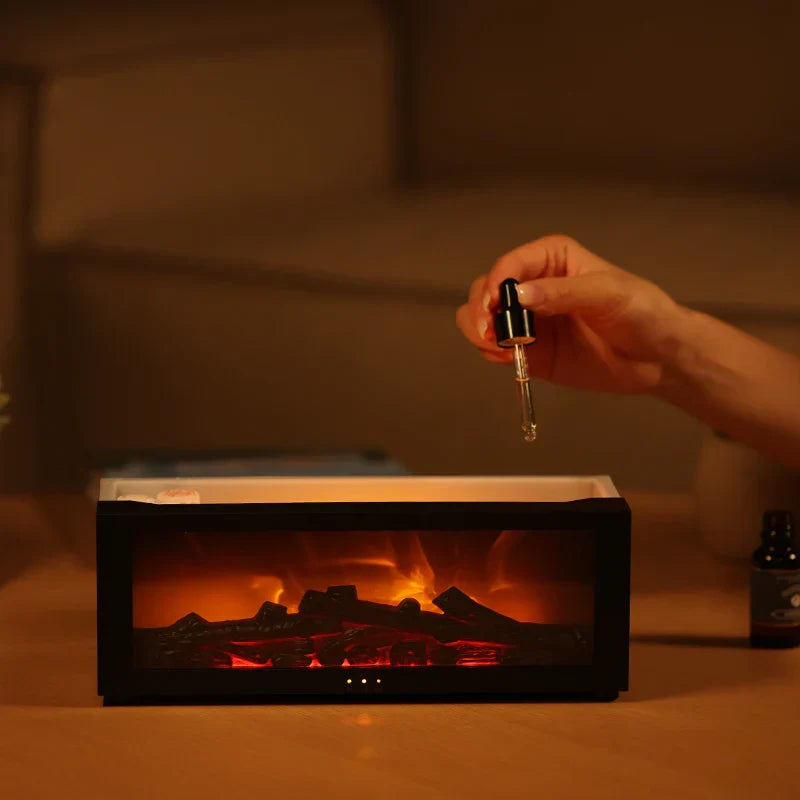 Flamme Aromatherapie Luftbefeuchter - 4-in-1 Diffusor mit intelligentem Timer