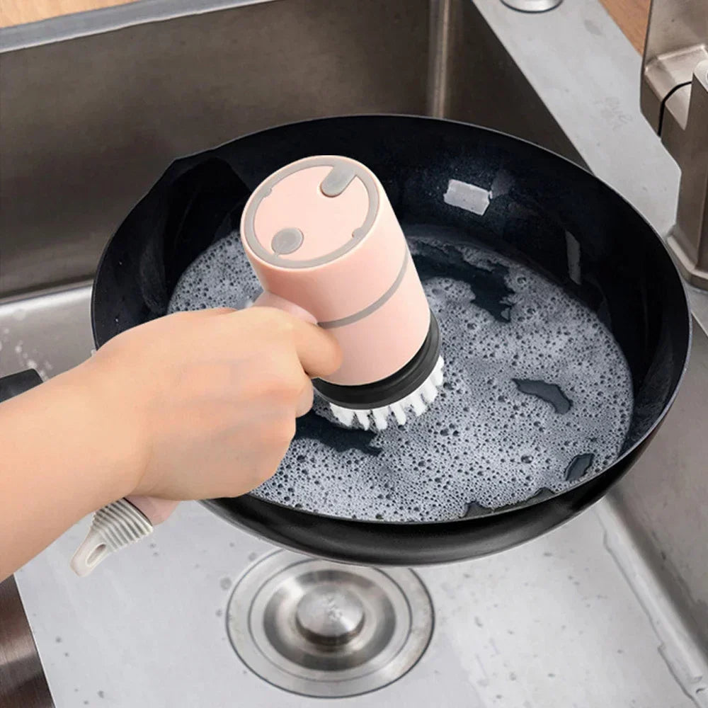Drahtlose elektrische Reinigungsbürste USB-wiederaufladbarer Scrubber für die Reinigung von Küche und Badezimmer, 3-Gang-Profiwerkzeug