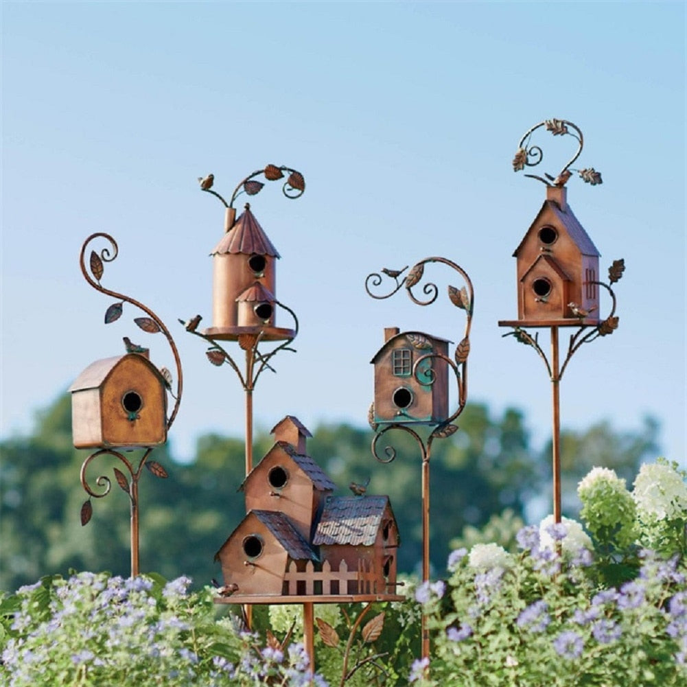 Garduru Kunst Vogelhaus Gartenstecker - Talart