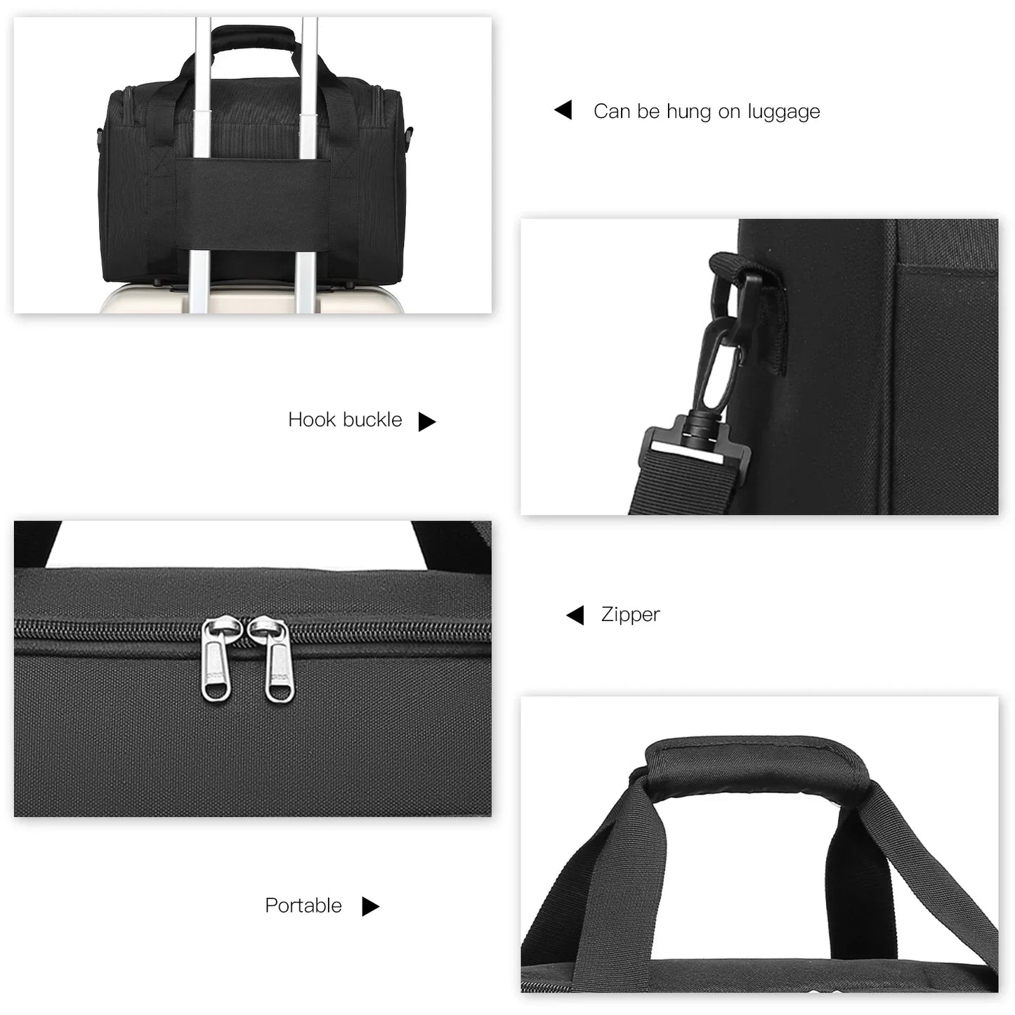 Garduru TRAVEL BAG – Handgepäcktasche 40x20x25 cm für Flugreisen – Kompatibel mit Ryanair & anderen Airlines
