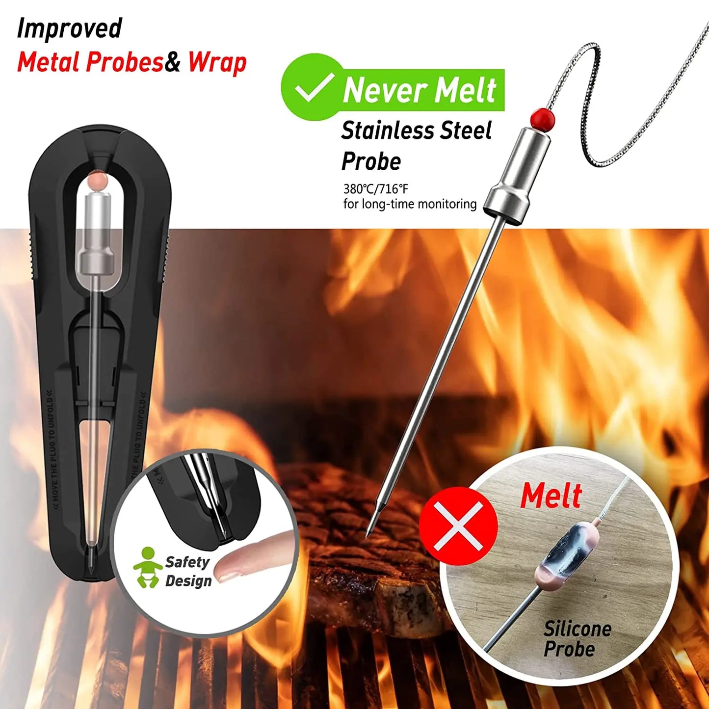 Garduru BBQ-Thermometer – App-gesteuert & Mehrzonenfähig