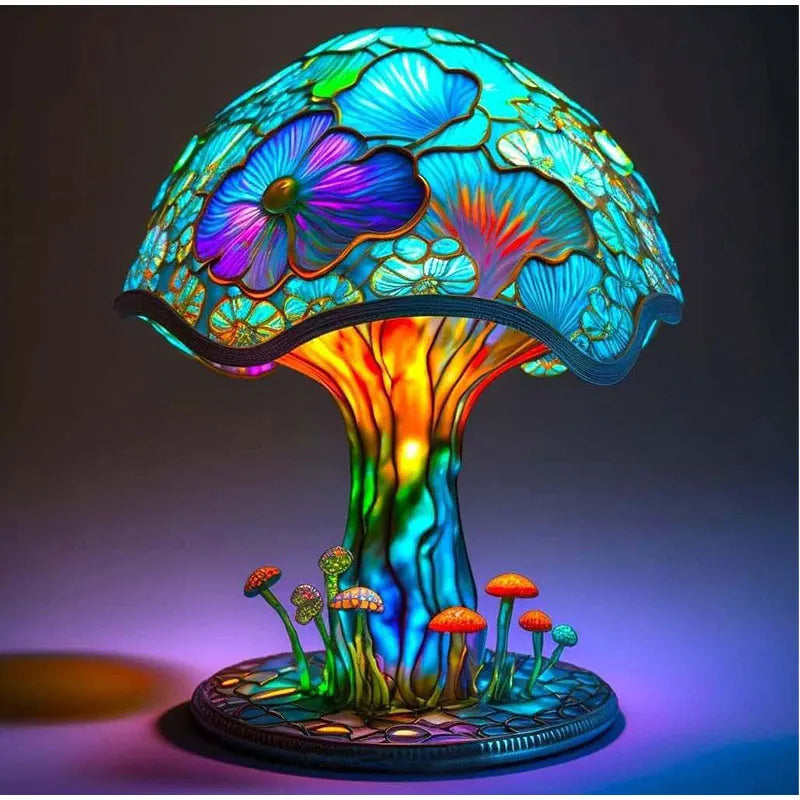 Garduru – Farbenfrohe LED-Pilz Tischlampe für eine magische Atmosphäre