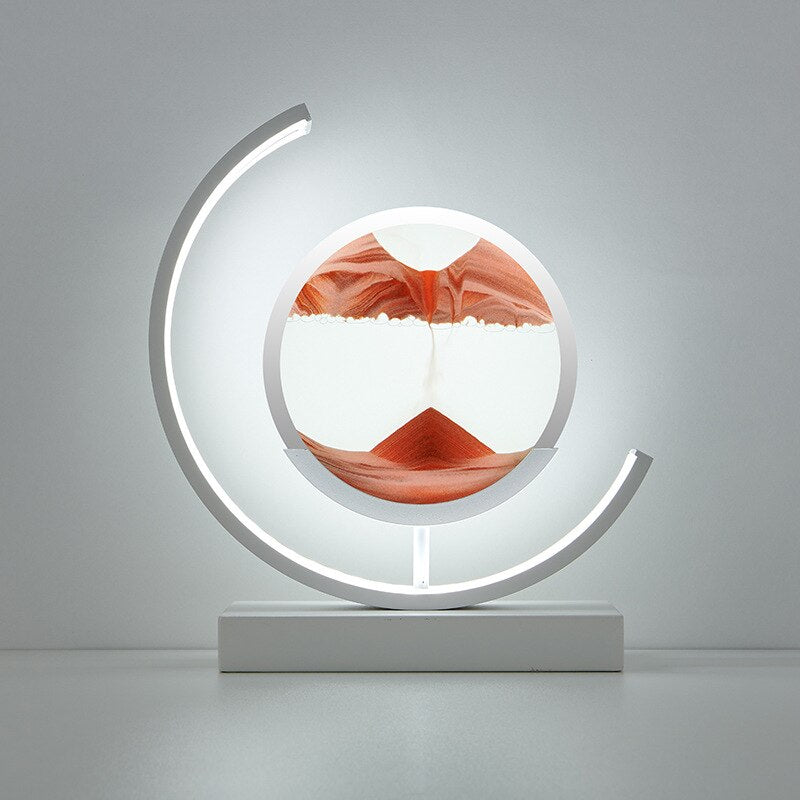 Lampe Art Sand Dynamisch 3D – Tisch LED Entspannend mit Effekt Naturlandschaft