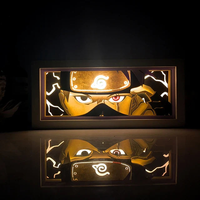 Anime 3D LED Lichtbox – Dragon Ball-inspirierte Papierschnitt-Nachtlampe mit Fernbedienung