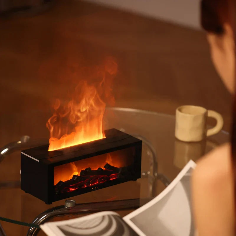Flamme Aromatherapie Luftbefeuchter - 4-in-1 Diffusor mit intelligentem Timer