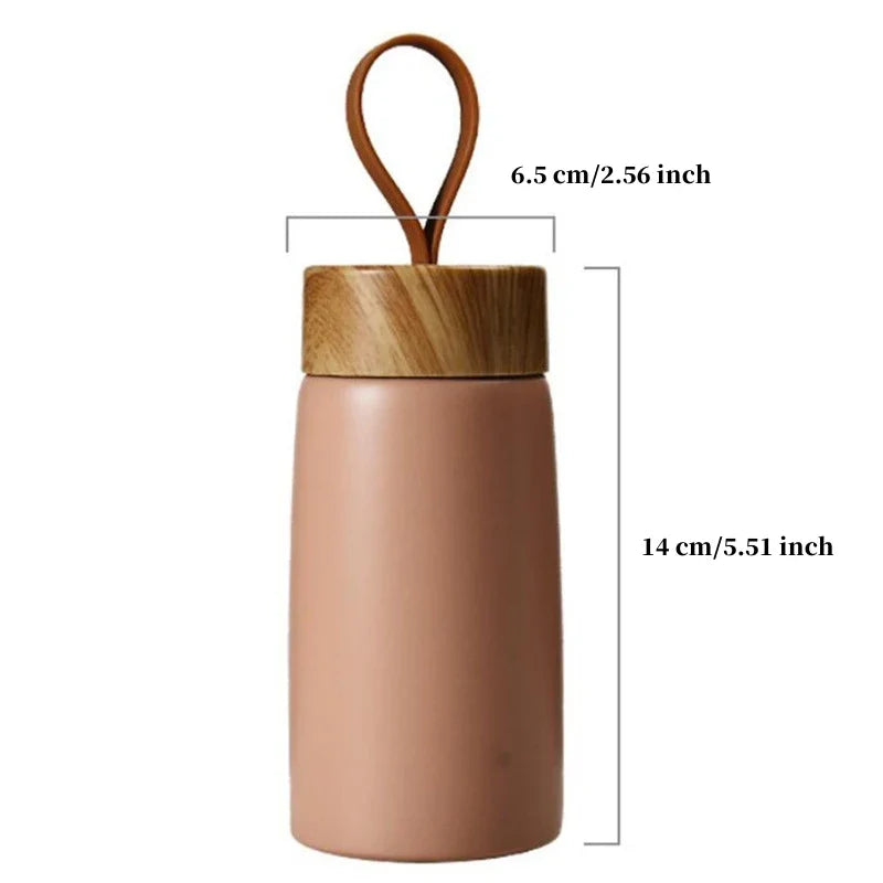 260ml Isolierter Kaffeebecher - 304 Edelstahl Reisebecher, Tragbare Thermoskanne für heiße Getränke, Mini-Wasserflasche