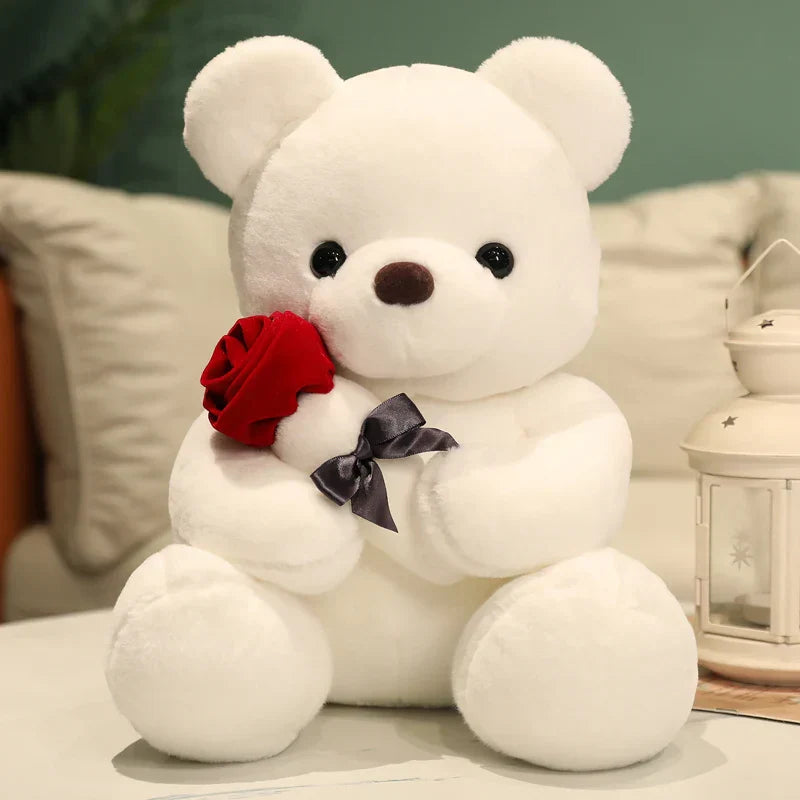 Garduru - Kuschelteddy mit romantischen Rosen für besondere Momente