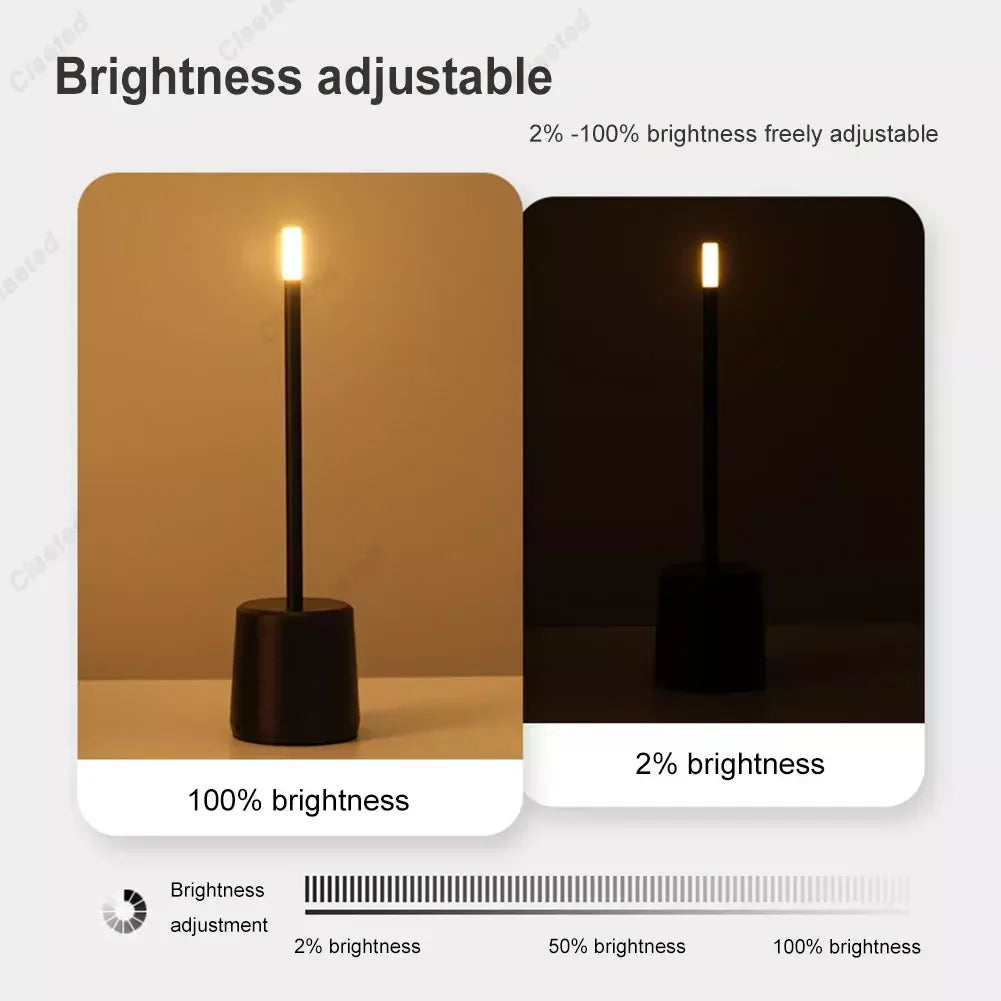 LumiTouch – Luxuriöse LED-Tischlampe mit stufenloser Dimmung und elegantem Kristallschirm