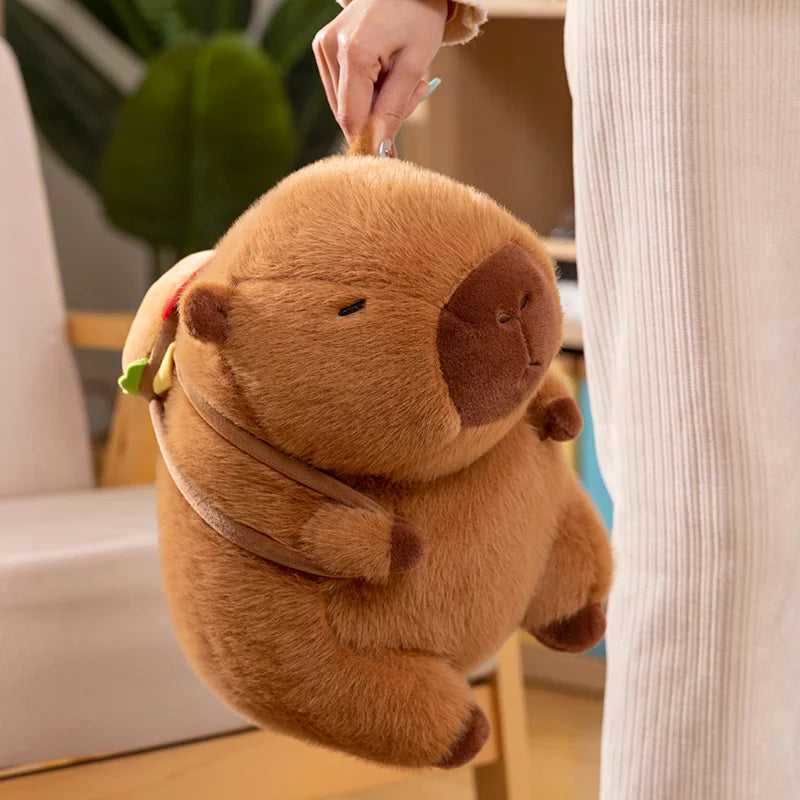 Fluffy Capybara Burger Bag Plüschtiere | NEU