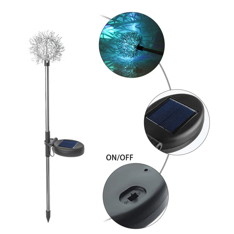 LED Solar Löwenzahnblumenball Lichter