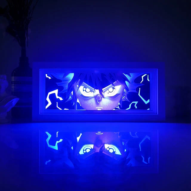 Anime 3D LED Lichtbox – Dragon Ball-inspirierte Papierschnitt-Nachtlampe mit Fernbedienung