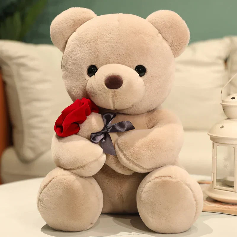 Garduru - Kuschelteddy mit romantischen Rosen für besondere Momente
