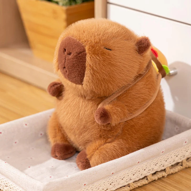 Fluffy Capybara Burger Bag Plüschtiere | NEU