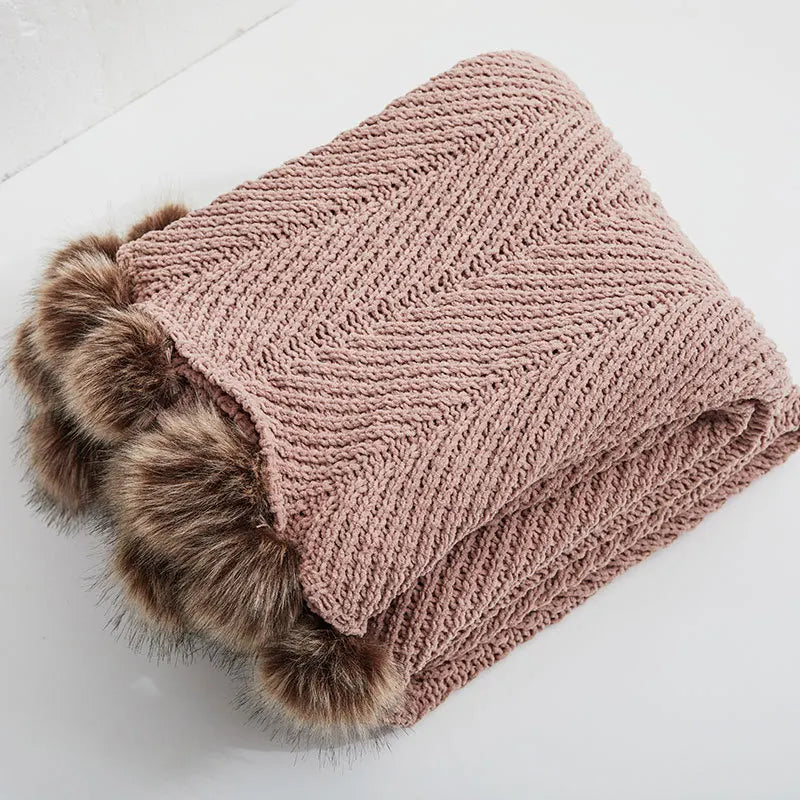 Garduru - Weiche Chenille-Strickdecke für Bett und Sofa