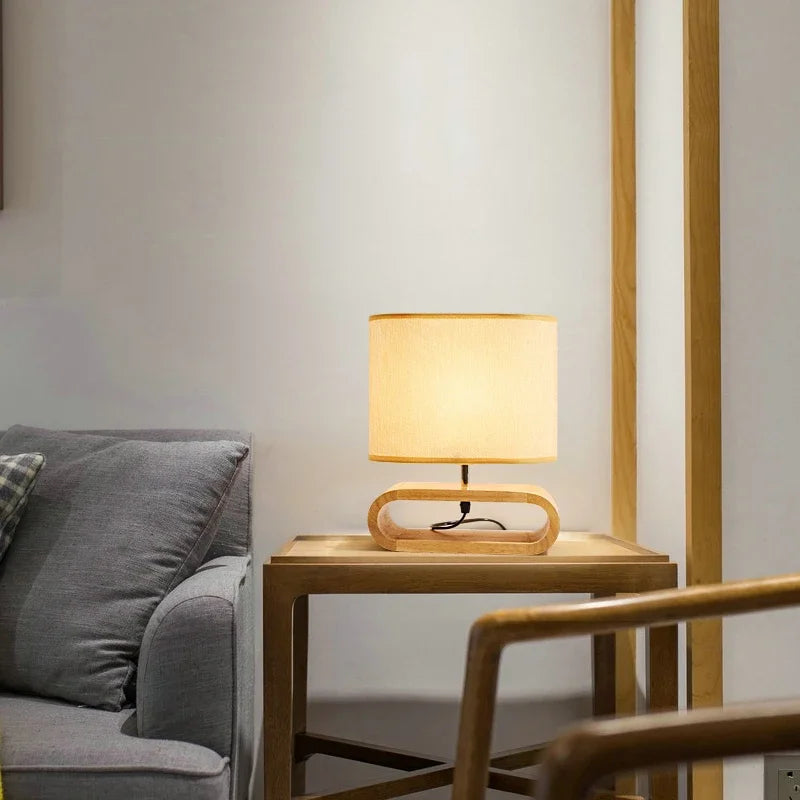 Holz LED Schreibtischlampe für das Home Office - Modern, umweltfreundliche Beleuchtung