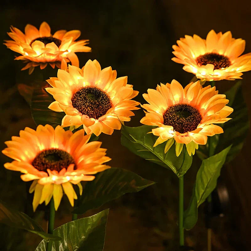 Kreative & Moderne Sonnenblumen-Gartenlampe | SolarSunflower