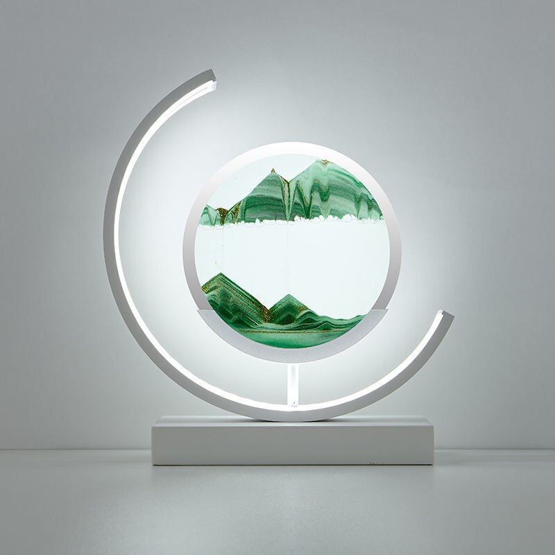 Lampe Art Sand Dynamisch 3D – Tisch LED Entspannend mit Effekt Naturlandschaft