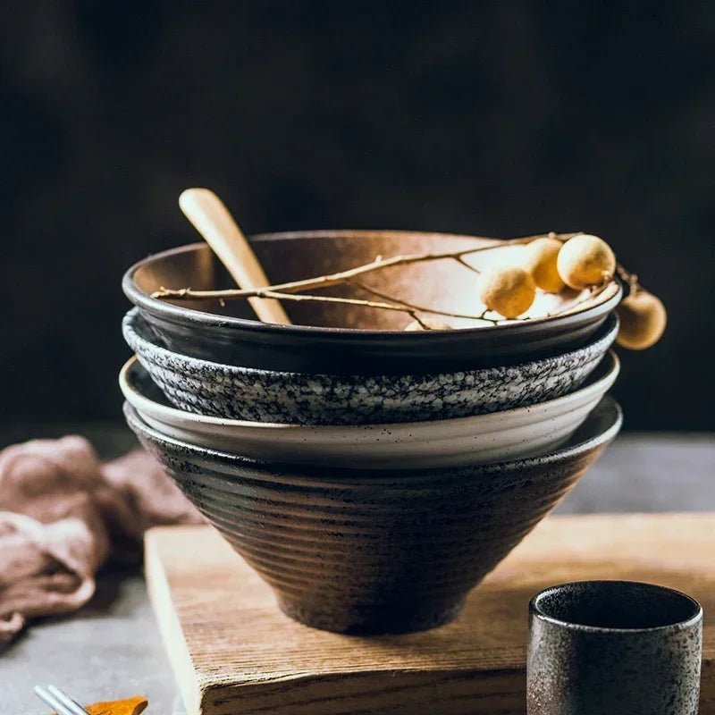 ZenBowl – Handmade Japanische Keramische Ramen Schüssel mit Authentischem Artisan-Finish