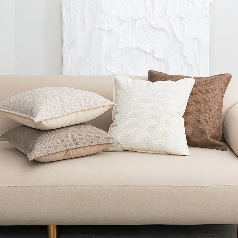 LuxeVibes – Kunstleder Kissenbezug im Luxusdesign für elegante Wohnzimmer