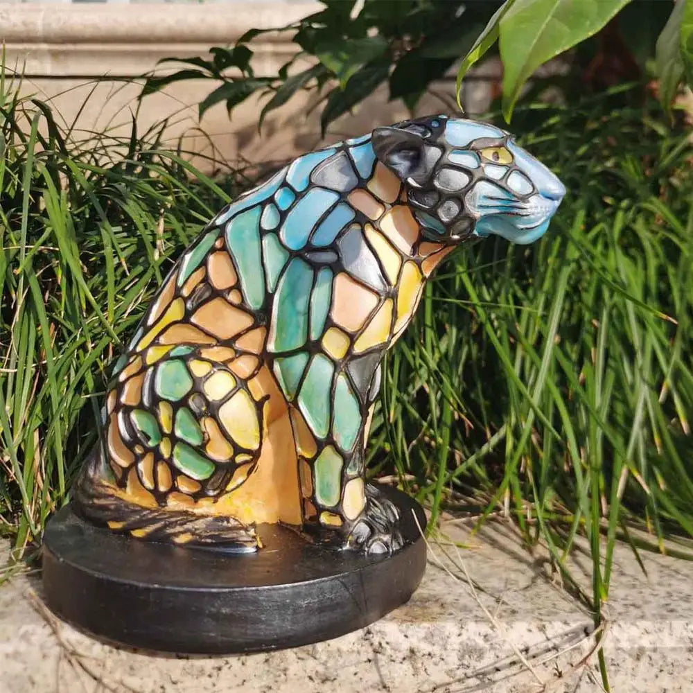 Bleiglasstil Tierlampen (7 Optionen) Bär Panda Elch Schwein Giraffe Kaninchen Waschbär
