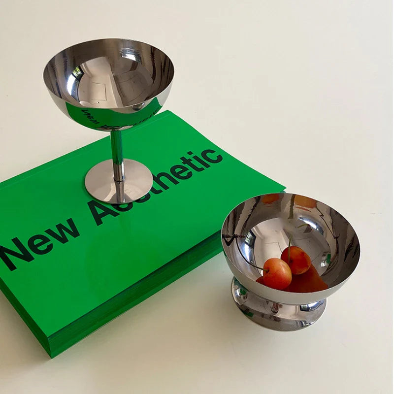 Edelstahl Schüssel für Eis und Salat