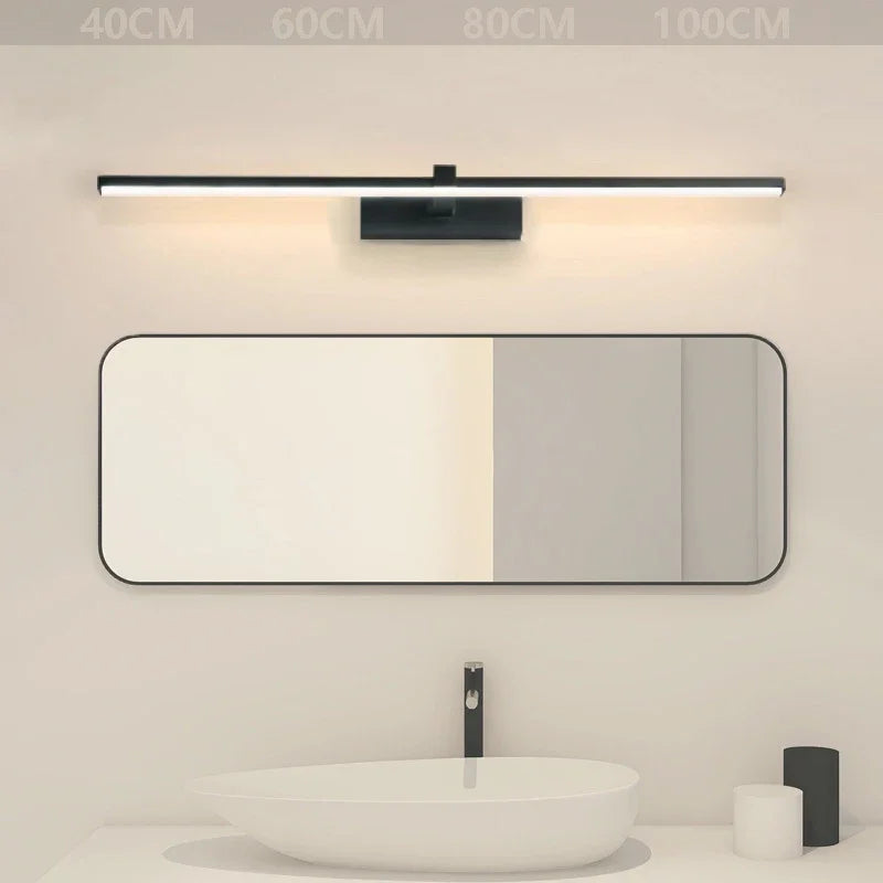 RoyaleGlow Moderne LED Badezimmer Wandleuchte mit einstellbarem Tricolor Licht