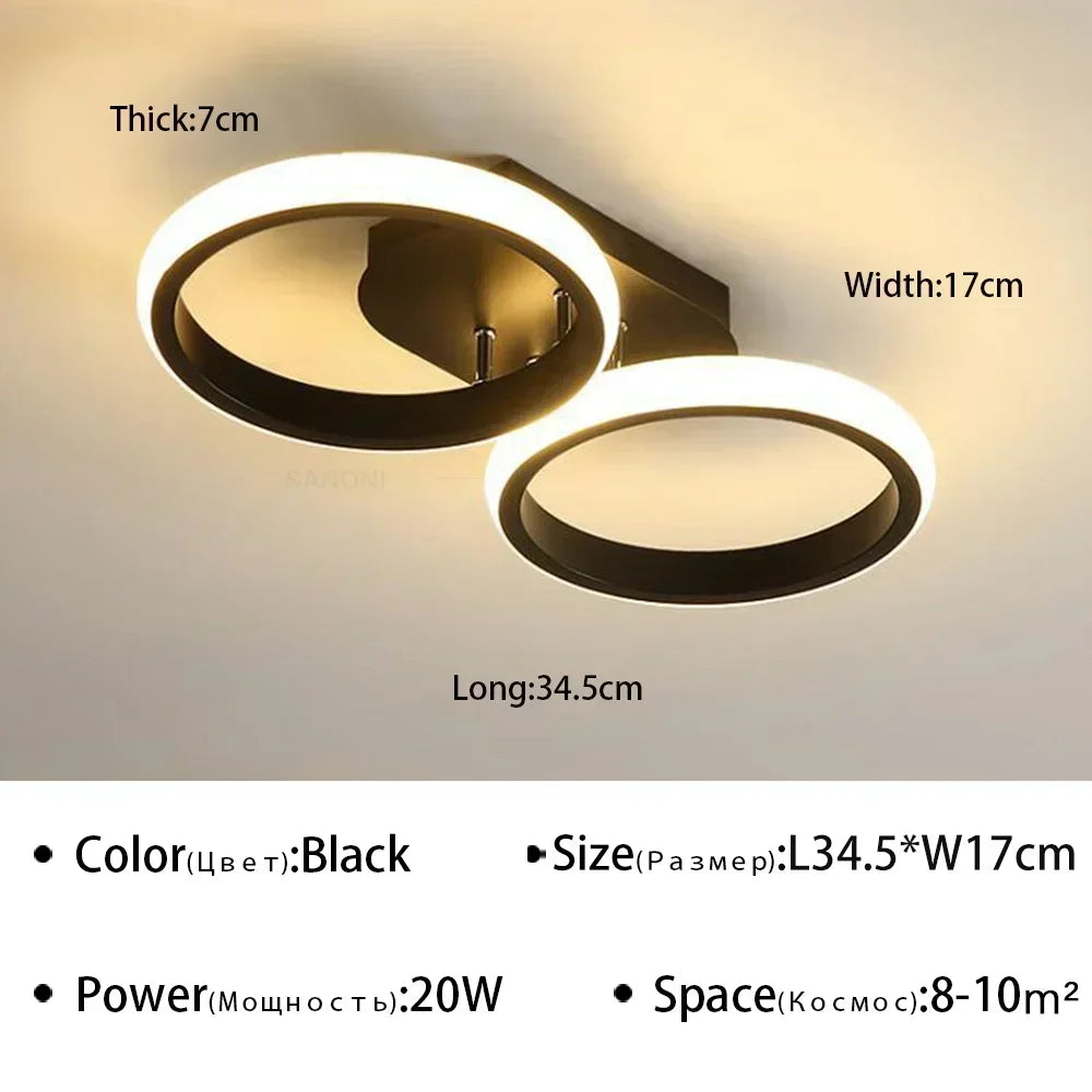 LED-Deckenleuchte Kronleuchter - Modernes Design für Flur, Schlafzimmer und Wohnzimmer