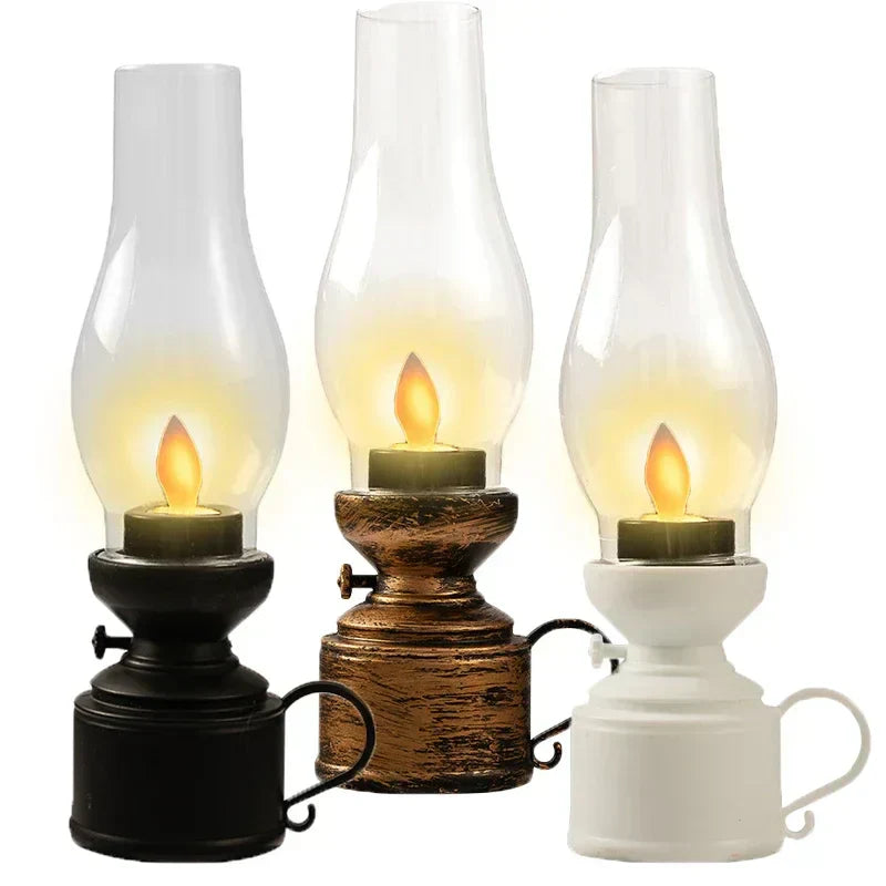 Vintage Kerosinlampe - Elektronische, dekorative Beleuchtung für Zuhause & Büro