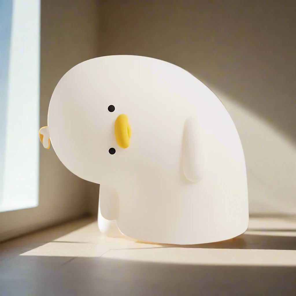 USB Wiederaufladbare LED Ente Nachtlicht – Niedliche Silikonlampe für Kinder & Kinderzimmerdekoration
