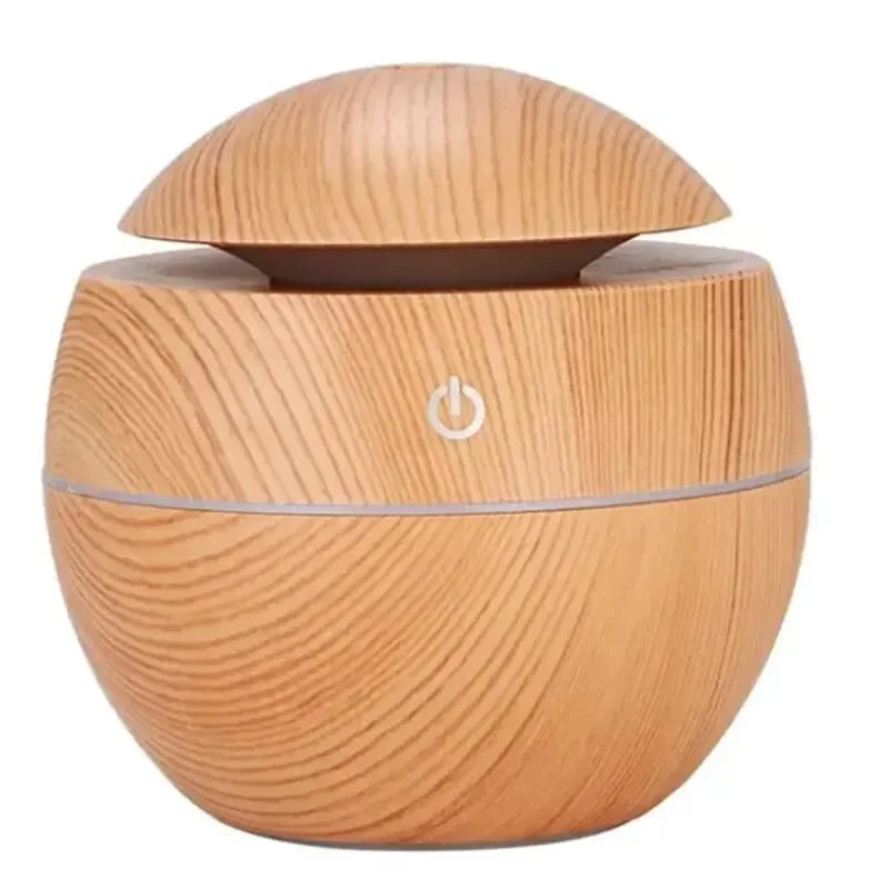 USB Ultraschall-Kaltnebel-Sprühgerät Aroma Diffuser Mini Holzmaserung Luftbefeuchter für den Hausgebrauch