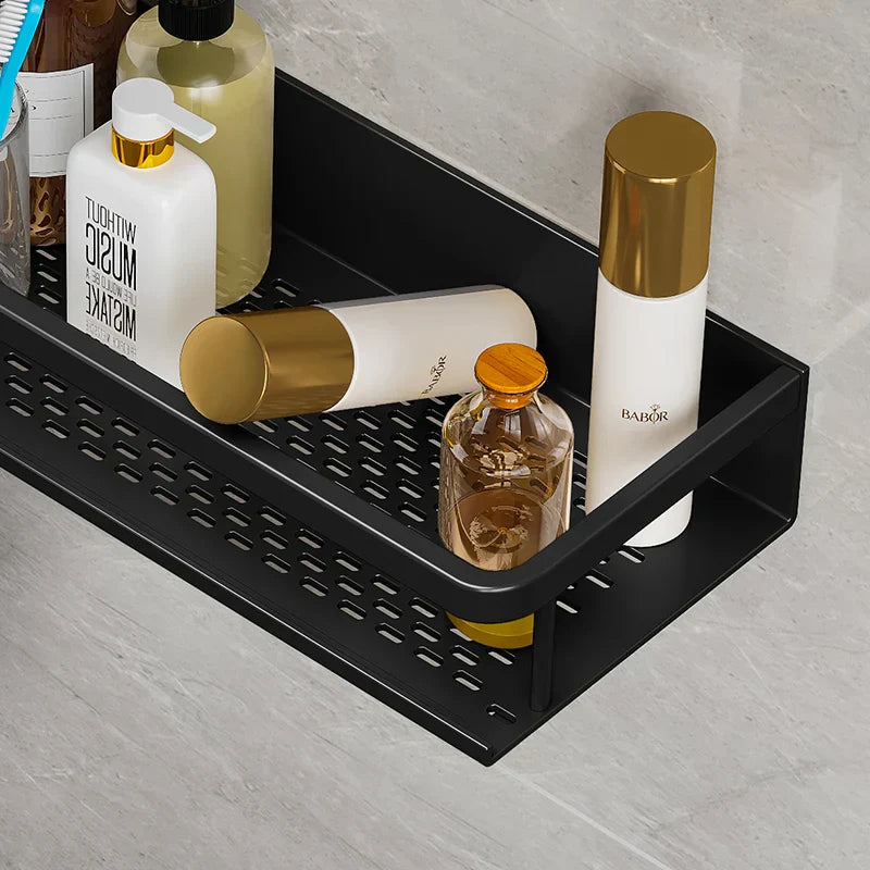 AquaForma – Schwarzes Duschregal mit modernem und platzsparendem Design