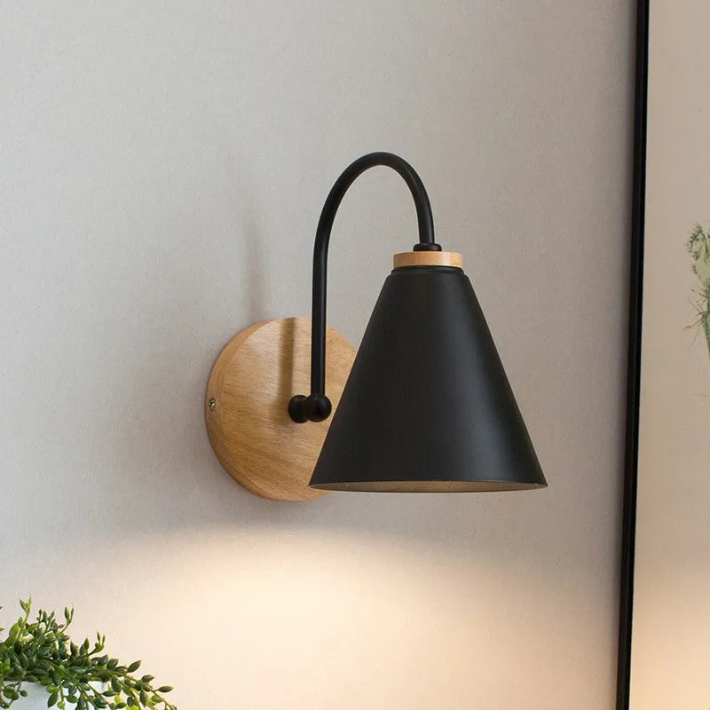 Moderne Holz Wandlampe