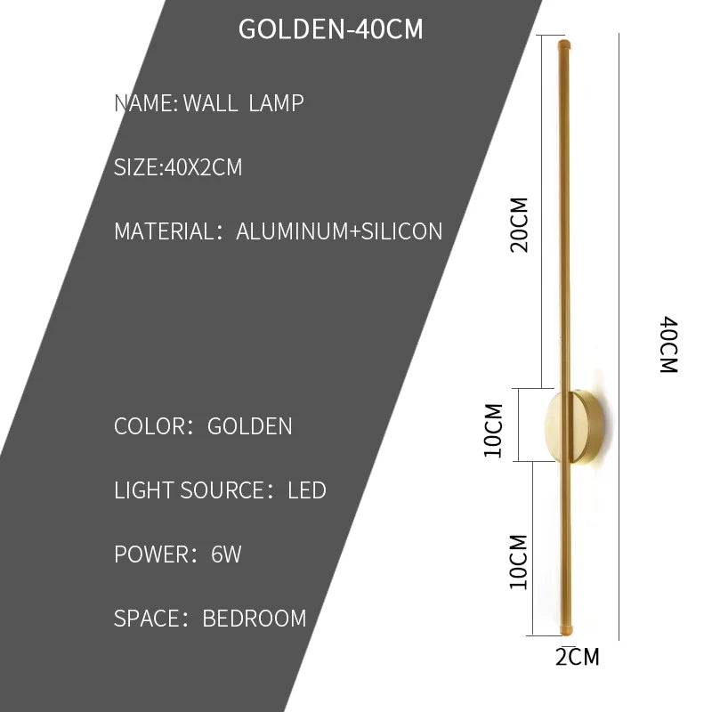 RoyaleGlow LED Wandleuchte für modernes Schlafzimmer- und Wohnbereichsdekor