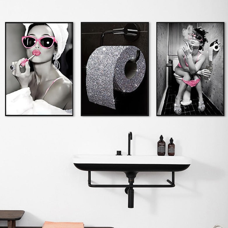 Humorvolle Toilettenbilder