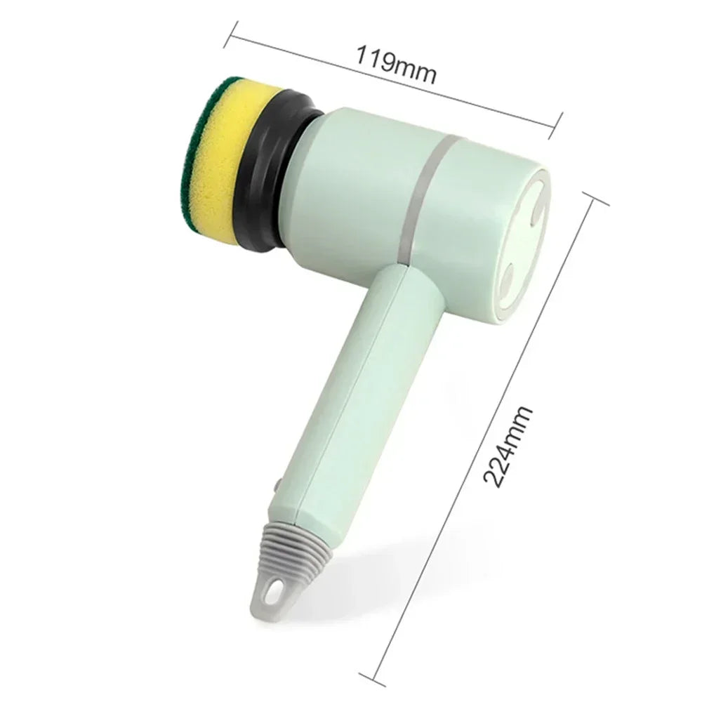 Drahtlose elektrische Reinigungsbürste USB-wiederaufladbarer Scrubber für die Reinigung von Küche und Badezimmer, 3-Gang-Profiwerkzeug