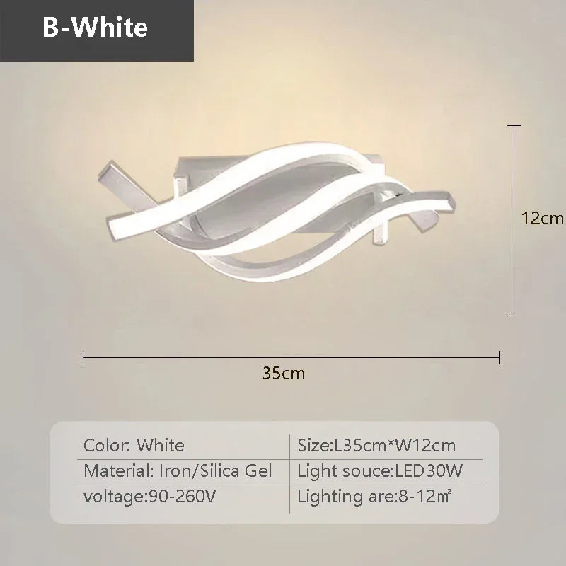Moderne LED-Deckenleuchte - Minimalistisches Design für Wohnzimmer und Schlafzimmer