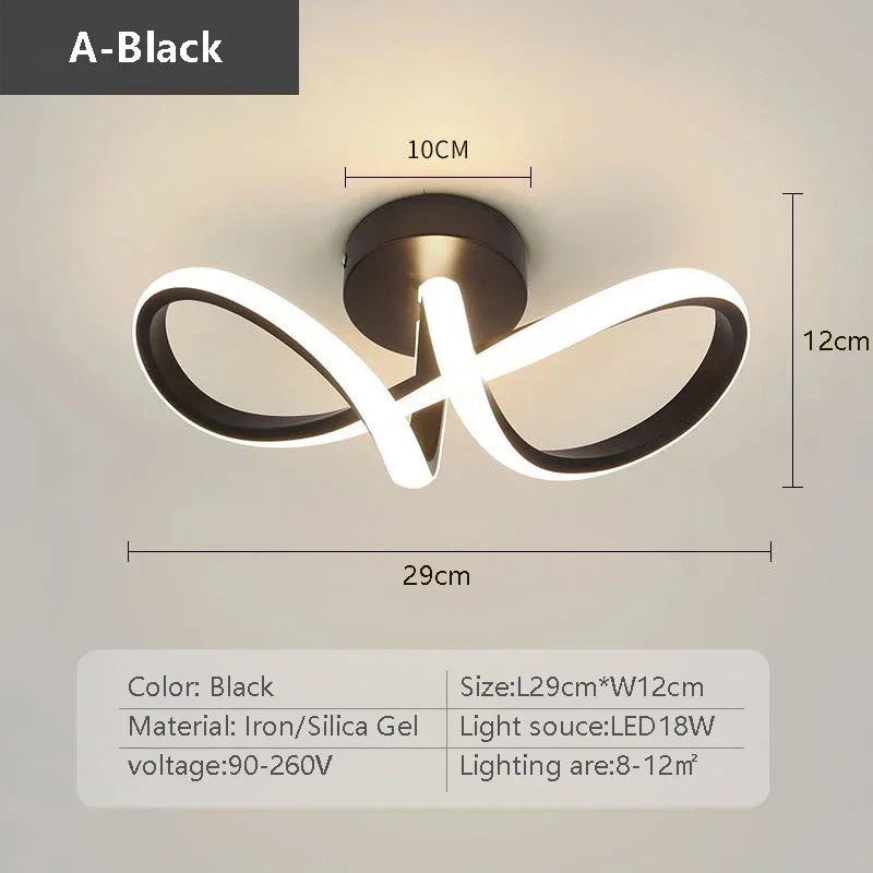 Moderne LED-Deckenleuchte - Minimalistisches Design für Wohnzimmer und Schlafzimmer