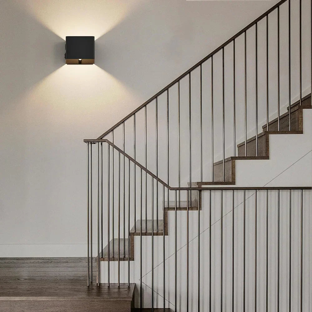 Wandleuchte Modern Schwarz Drahtlos LED Wandlampe