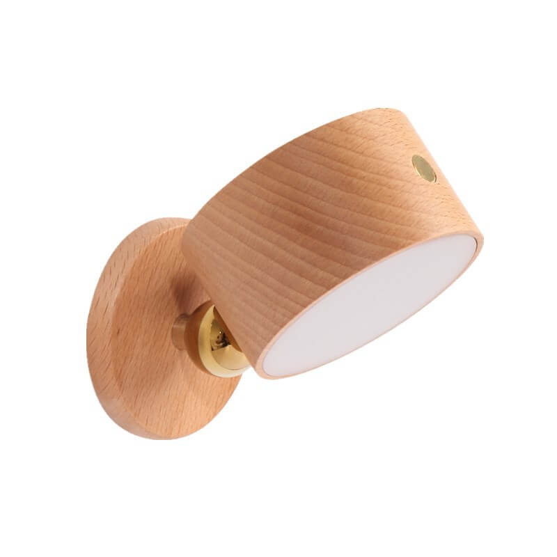 Minimalistische Holz USB wiederaufladbare Touch magnetische LED Nacht Wandleuchte Lampe Licht