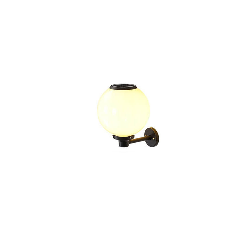 Garduru-betriebene LED-Globus-Wandleuchte – Elegante Außenlampe für Wege & Eingänge
