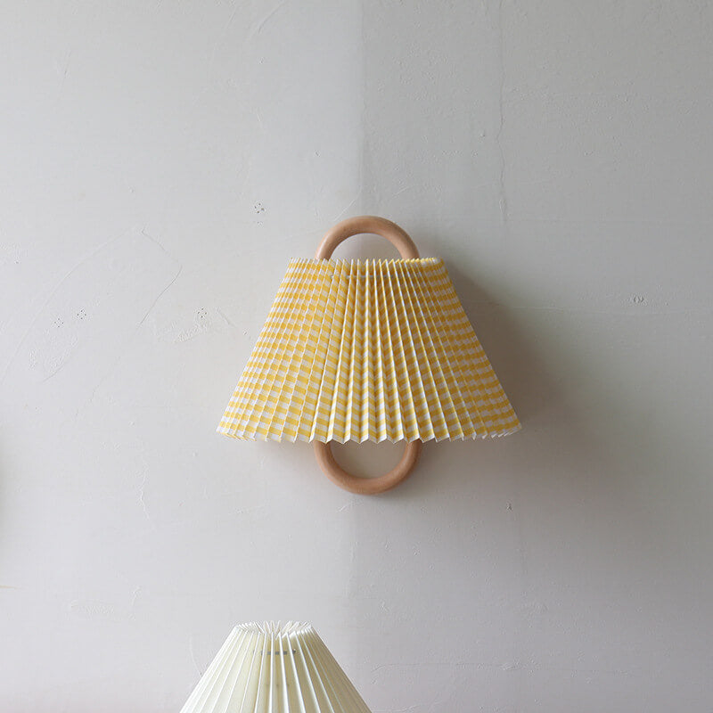 Wandleuchte Moderne Holzstoff Wandleuchte Lampe