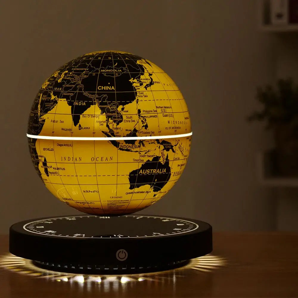 Schwebende magnetische Kugel mit LED-Lichtern – schwebende rotierende Erde für Wohnkultur und Geschenke