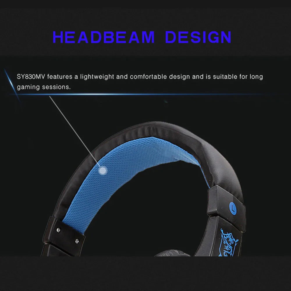 LED Gaming-Headset mit Mikrofon