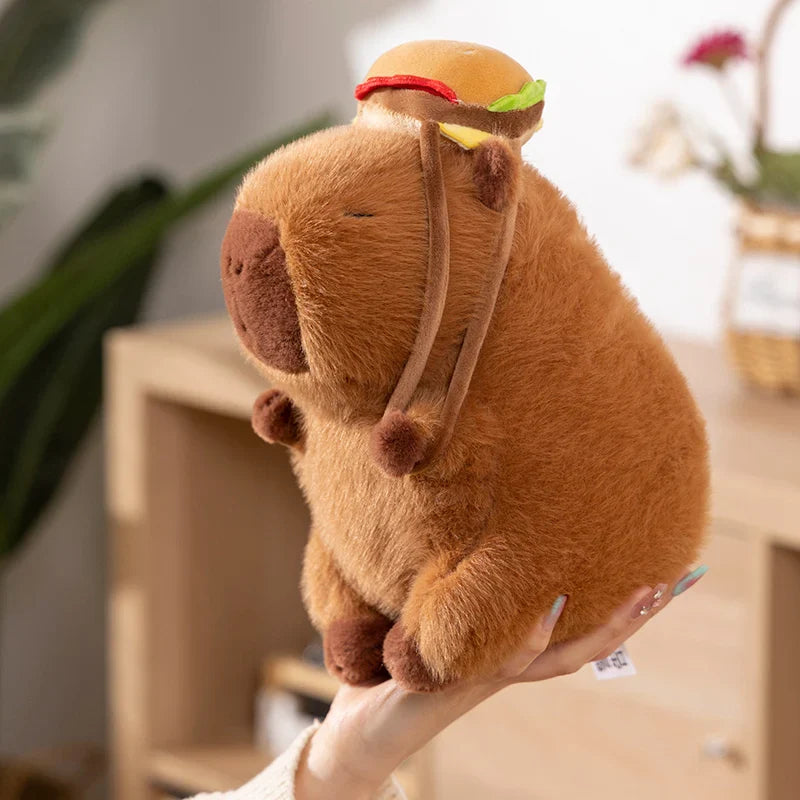 Fluffy Capybara Burger Bag Plüschtiere | NEU