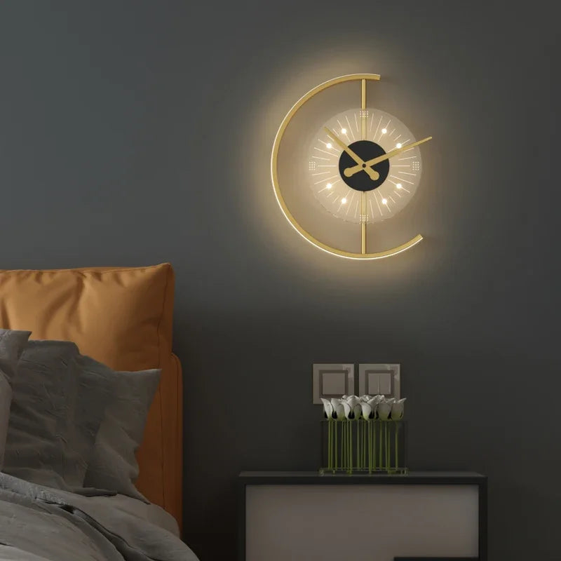 Leuchtende Uhr | Schönes modernes nordisches Design