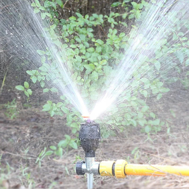 360° Garten Rotationssprinkler – Edelstahl Stativ Set